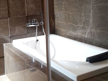 Bathroom in 4 BHK Builder Floor at Panchsheel Park – for Sale