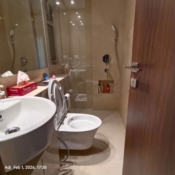 Bathroom in 2 BHK Apartment at Hiranandani Highland, Powai – for Rent