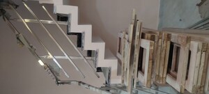 Staircase in 2 BHK Villa at Para – for Sale