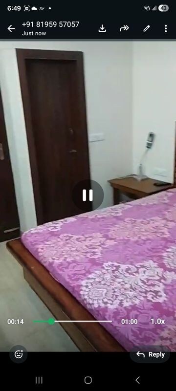 Bedroom in 2 BHK Builder Floor at Sector 37 – for Rent