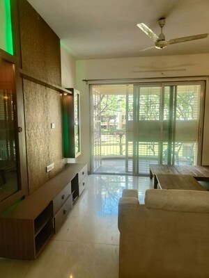 Living Room in 2 BHK Apartment at Park Street, Wakad – for Rent