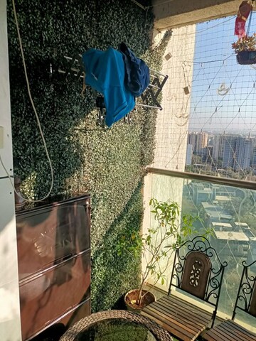 Balcony in 2 BHK Apartment at Vasant Oasis Phase I, Andheri East – for Rent