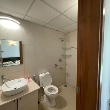 Bathroom in 3 BHK Apartment at Bhartiya Nikoo Homes, Kannur – for Rent