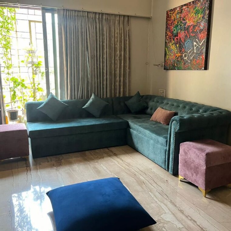 Living Room, blue-pearl-apartment 2 Bedroom 630 Sq.Ft. Apartment In Chincholi Bunder Mumbai 10054823