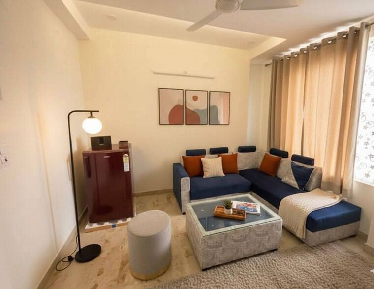 Living Room, surya-cghs 1 Bedroom 600 Sq.Ft. Builder Floor In Sector 43 Gurgaon 10054826
