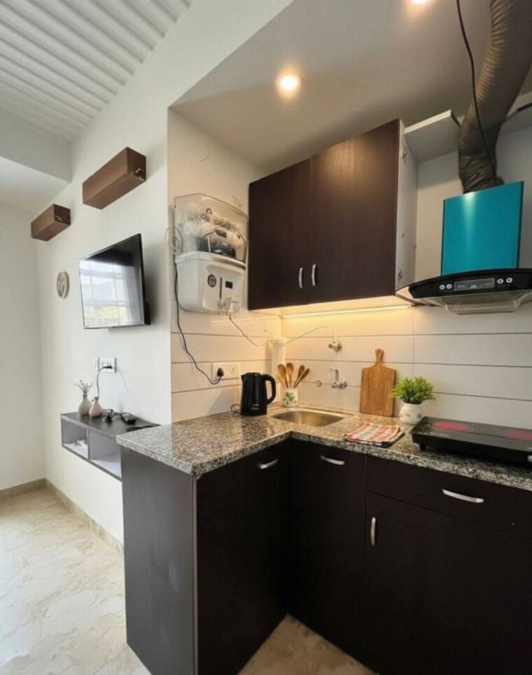 Kitchen, surya-cghs 1 Bedroom 600 Sq.Ft. Builder Floor In Sector 43 Gurgaon 10054826