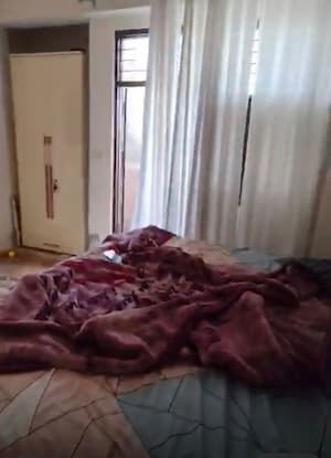 Bedroom in 3.5 BHK Apartment at Sanchar Residency, Raj Nagar Extension – for Sale