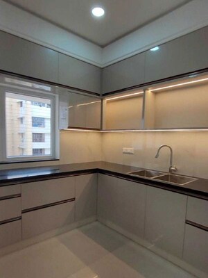 Kitchen in 4 BHK Apartment at Hill Ridge Springs, Gachibowli – for Rent