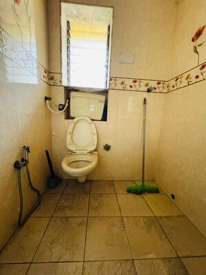 Bathroom in 3 BHK Apartment at Kendriya Vihar Seawoods, Seawoods West – for Rent