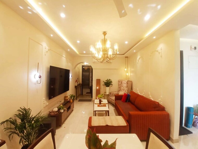 Living Room, sheth-vasant-lawns 3 Bedroom 1001 Sq.Ft. Apartment In Laxmi Nagar Thane 10055036