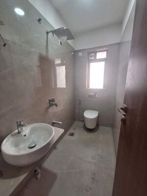 Bathroom in 3 BHK Apartment at Adani Ten BKC, Bandra East – for Rent