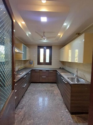 Kitchen in 3 BHK Builder Floor at Lajpat Nagar Iii – for Rent