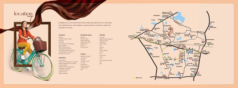 Map Location, sri-balaji-rose-woods 3 Bedroom 1390 Sq.Ft. Apartment In Kodigehalli Bangalore 9946478