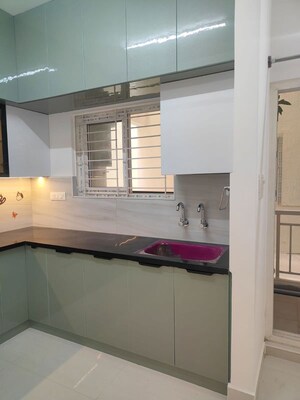 Kitchen in 3 BHK Apartment at Sri Balaji Rose Woods, Kodigehalli – for Rent
