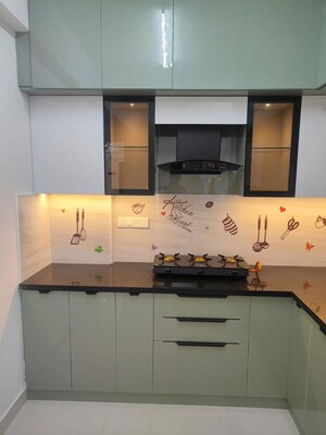 Kitchen in 3 BHK Apartment at Sri Balaji Rose Woods, Kodigehalli – for Rent