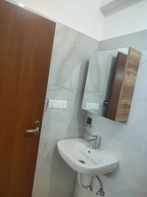 Bathroom in 3 BHK Apartment at Sri Balaji Rose Woods, Kodigehalli – for Rent