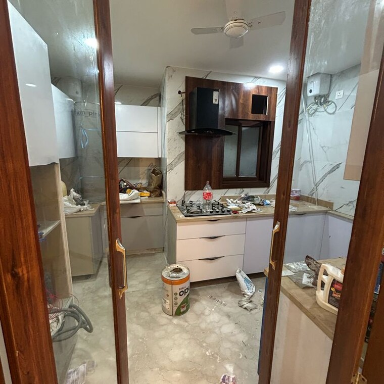 Kitchen, lajpat nagar 4 3 Bedroom 1800 Sq.Ft. Builder Floor In Lajpat Nagar 4 Delhi 10055314