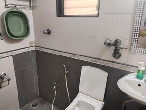 Bathroom in 2 BHK Apartment at Jay Balaji CHS, Nerul Sector 6 – for Rent