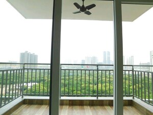 Balcony in 3 BHK Apartment at Rajapushpa Provincia, Narsingi – for Rent