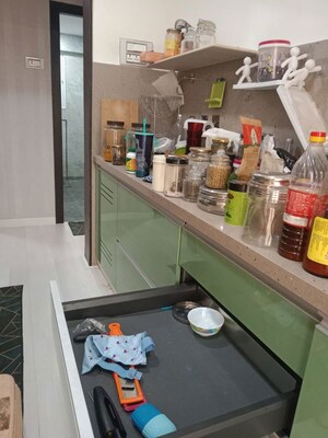 Kitchen in 3 BHK Apartment at Romell Diva, Malad West – for Sale