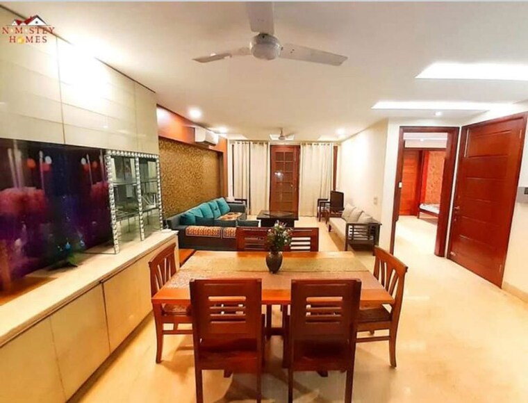 Living Room, saket 4 Bedroom 2700 Sq.Ft. Apartment In Saket Delhi 10055480