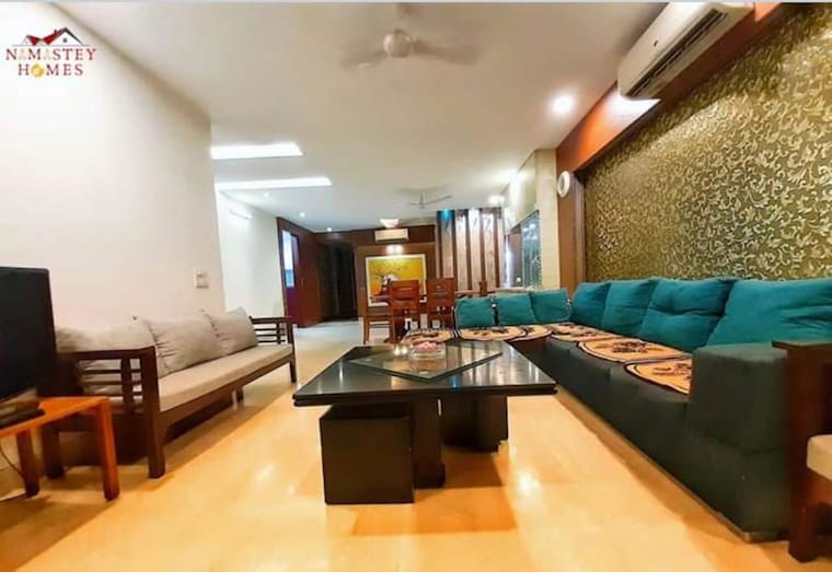 Living Room, saket 4 Bedroom 2700 Sq.Ft. Apartment In Saket Delhi 10055480