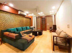 Living Room in 4 BHK Apartment at Saket – for Rent