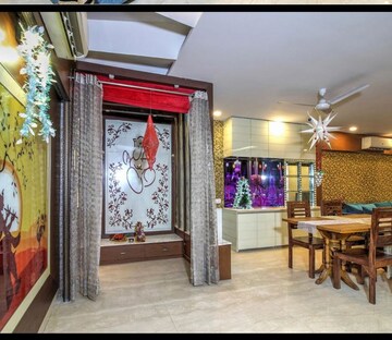 Living Room in 4 BHK Apartment at Saket – for Rent