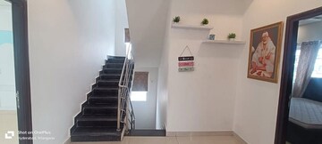 Staircase in 4 BHK Villa at APR Mukka Praveens Signator, Mallampet – for Rent