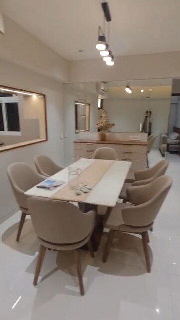 Dining area in 3 BHK Apartment at BM Satyam Solaris, Deonar – for Rent