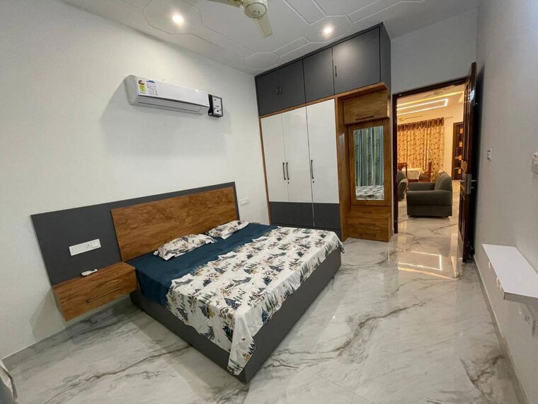 Bedroom, artique-uptown-skylla 3 Bedroom 1600 Sq.Ft. Apartment In International Airport Road Zirakpur 10055777