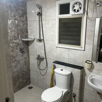 Bathroom in 2 BHK Apartment at Mantri Webcity, Hennur Road – for Rent