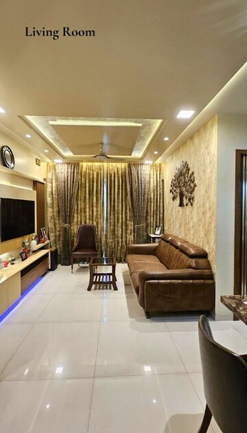 Living Room in 2 BHK Apartment at The Wadhwa Evergreen Heights, Kalwa – for Sale