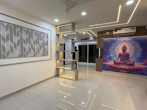 Living Room in 3 BHK Apartment at ASBL Spire, Kokapet – for Rent