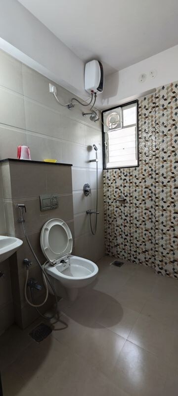 Bathroom in 2 BHK Apartment at Ravetkar Sukhniwas, Senapati Bapat Road – for Rent