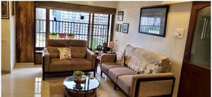 Living Room in 3 BHK Apartment at Thane West – for Rent