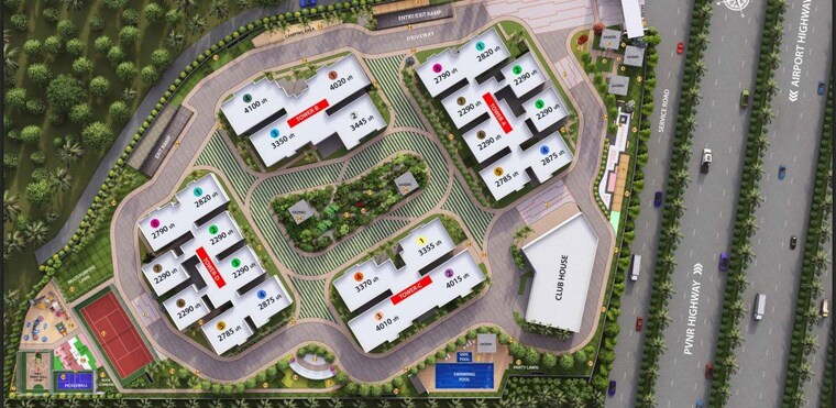 Map Location, ramky-the-eminent 3 Bedroom 2790 Sq.Ft. Apartment In Gaganpahad Hyderabad 10056086