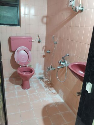 Bathroom in 2 BHK Apartment at Lok Upvan Apartment Phase 2, Vasant Vihar – for Rent