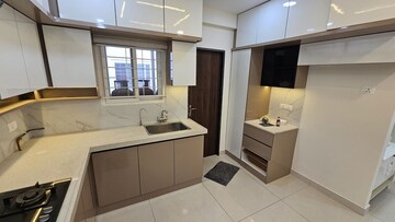 Kitchen in 3 BHK Apartment at Aparna Luxor Park, Kondapur – for Rent