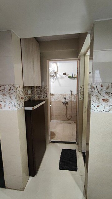 Bathroom in 1 BHK Apartment at Destiny Paradise, Mulund East – for Rent