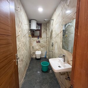 Bathroom in 1 BHK Builder Floor at Saket – for Rent