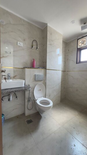 Bathroom in 3 BHK Apartment at Palm Residency Chhatarpur, Chattarpur – for Rent