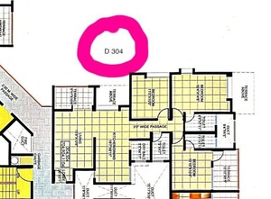 Floor Plan in 3 BHK Apartment at Orvi D Building, Balewadi – for Sale