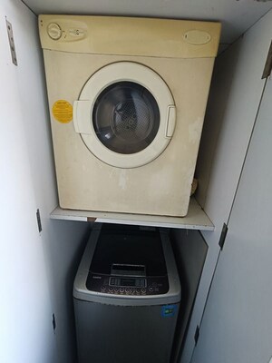 Bathroom in 3 BHK Apartment at Dharam Jyot CHS, Juhu – for Rent