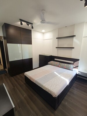 Bedroom in 3 BHK Apartment at Dharam Jyot CHS, Juhu – for Rent