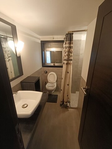 Bathroom in 3 BHK Apartment at Dharam Jyot CHS, Juhu – for Rent