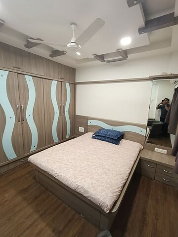 Bedroom in 3 BHK Apartment at Dharam Jyot CHS, Juhu – for Rent