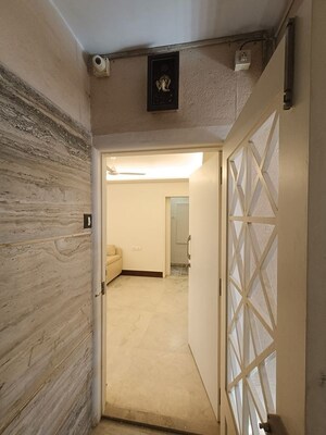 Bathroom in 3 BHK Apartment at Dharam Jyot CHS, Juhu – for Rent