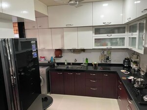 Kitchen in 3 BHK Apartment at Cbd Belapur Sector 15 – for Rent