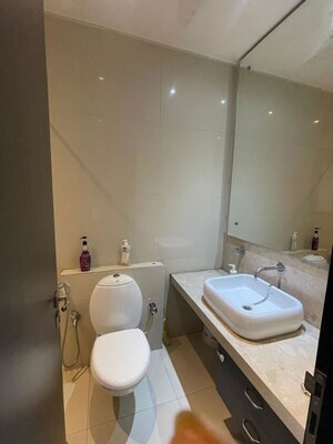 Bathroom in 3 BHK Apartment at Cbd Belapur Sector 15 – for Rent